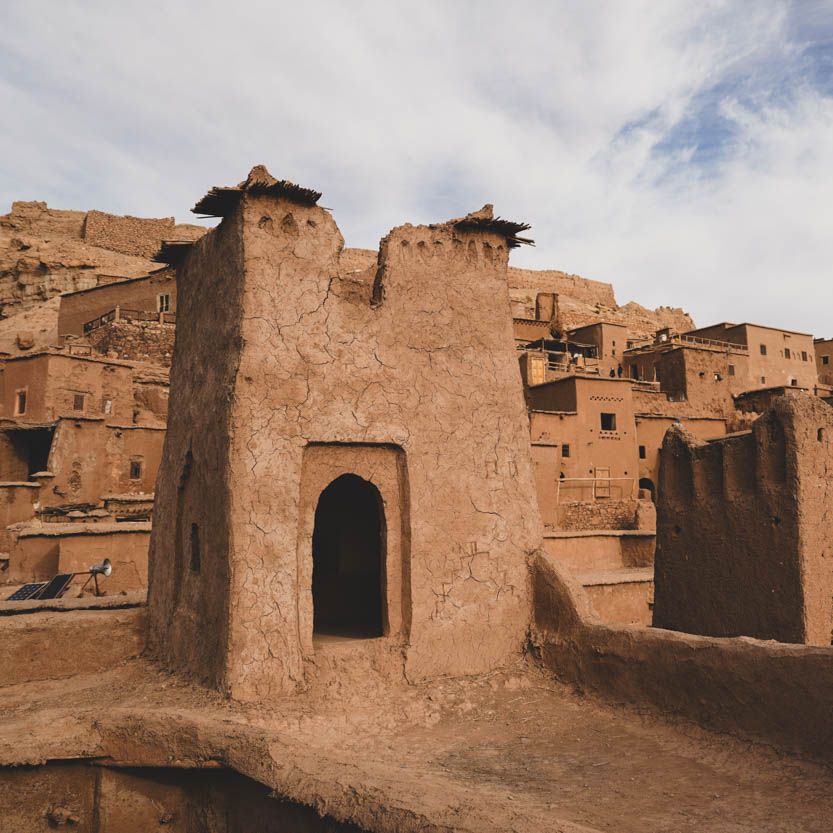 Alte Kasbah aus Lehm ein besonderer Ort in Marokko.