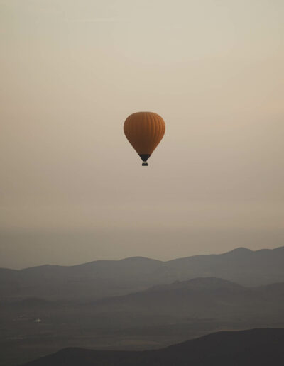 organisierte wohnmobilreise - Fotografie Marokko ein Heißluftballon nahe Marrakesch