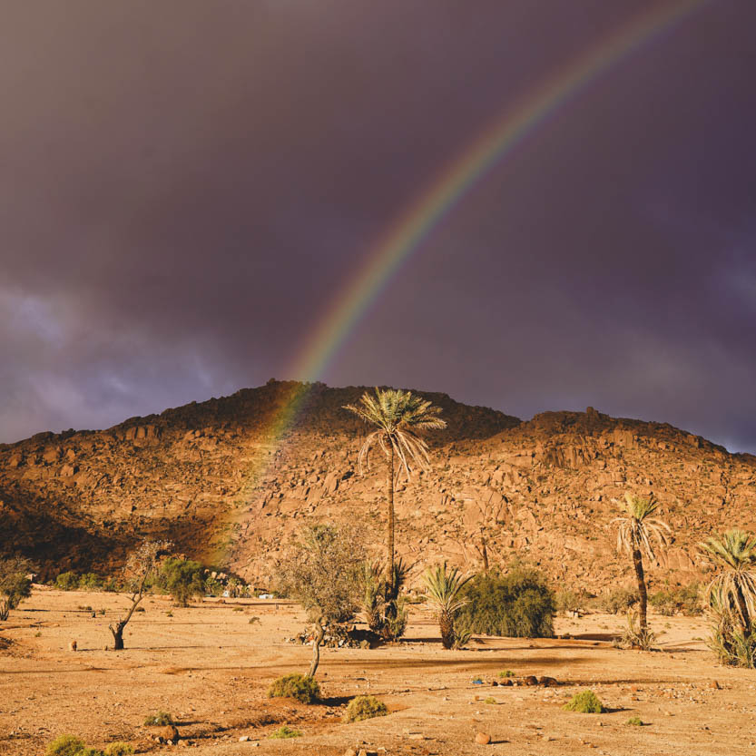 Reiseinformation Klima und Wetter in Marokko. Die beste Reisezeit gibt es nicht. Gegend um Tafraoute. Wechselhaftes Wetter in Antiatlas.